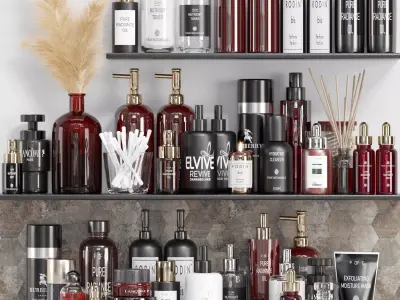 bathroom accessories 11 3D model