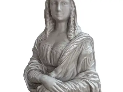 monalisa mona lisa bust 3D model