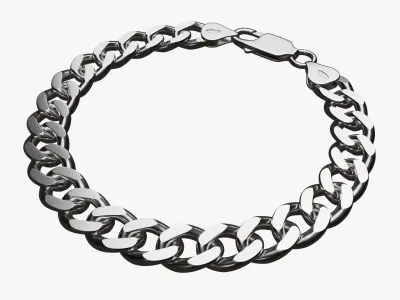 Locked chain bracelet 3D model