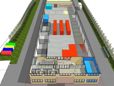 Snack factory 3D model