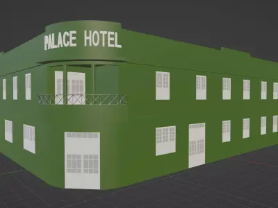 Palace Hotel Campinas Historical Goias Brazil Free 3D model