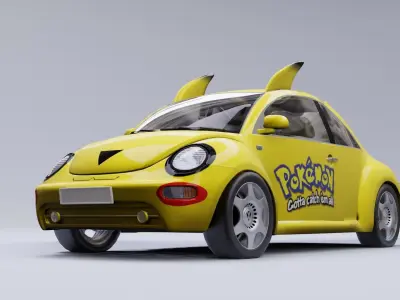Pokemon car model in Blender 3D 3D model