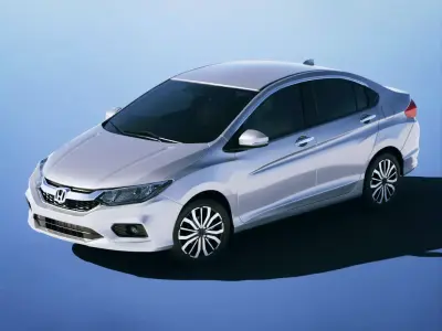 Honda City EX 2018 Low-poly 3D model