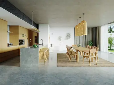 Dining Room Colection 08 for Unreal Engine 3D model