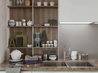 Kitchen Cucine Stosa Infinity 3D model