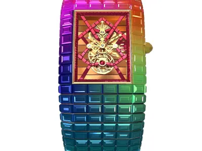 Jacob and Co Billionaire III Emerald Low-poly 3D model