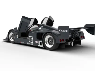 Nissan R90CK Italya Team Racing 1990 HQ 3d model 3D model