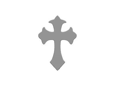 pendant decoration Jesus cross 3D print model