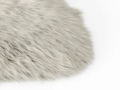 Sheepskin Rug 3D model