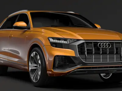Audi Q8 50 TDI quattro S line 2020 3D model