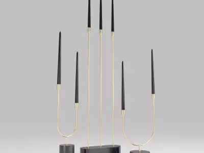 Aytm Grasil Candle Holdes 3D model