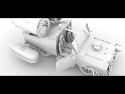 3D SUPER FLYING CAR 3D model