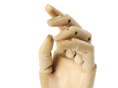 HAY - wooden hand 01 3D model