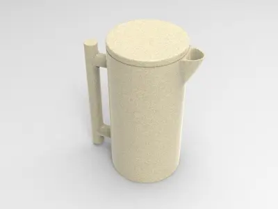 Brewing Pot Low-poly 3D model