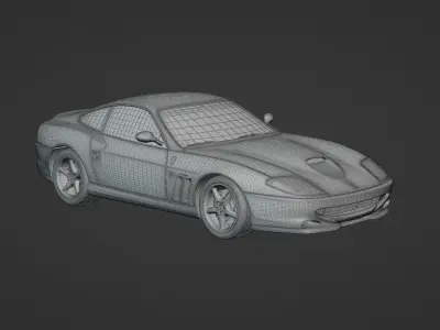 1996 Ferrari 550 Maranello 3D model