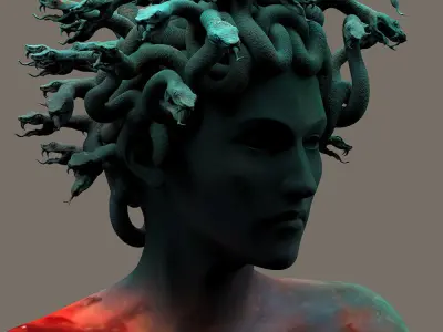 Gorgona Meduza  3D print model