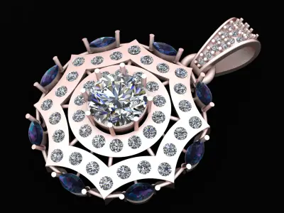 Women Macke Pendant 3D PRINTABLE MODEL   3D print model