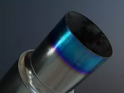 Anodized Car Exhaust  3D model