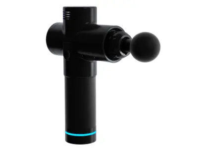 Muscle Massager Gun with attachments 3D model