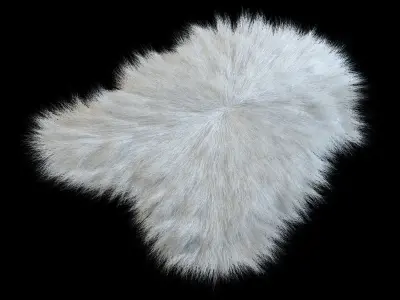 Sheepskin rug 3D model