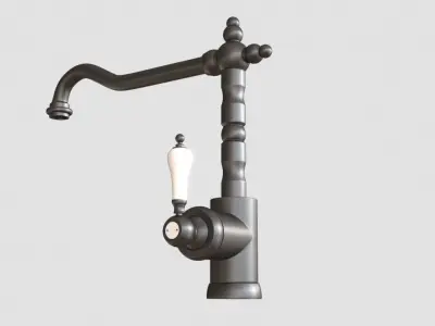 Glittran kitchen mixer tap faucet 3D model