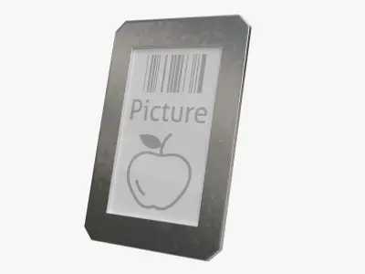 Picture frame with chamfered corners 3D model