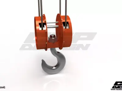 CGPdesign academyCrane hook- design by Almir Covic 3D model