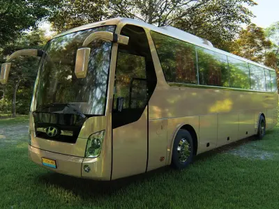 Hyundai Universe Xpress Noble Bus 2007 3D model