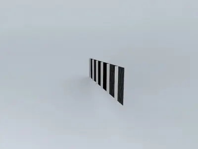 3D Barrier stripe Free 3D model