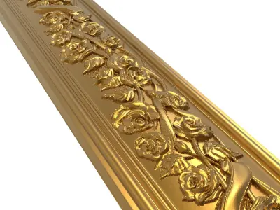 carved frame  3D model 2