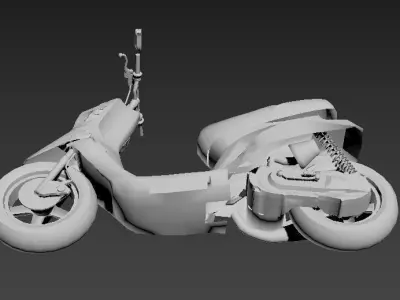 mbk booster spirit  3D print model