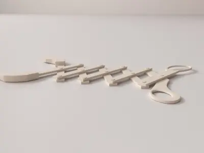 Scissor Extension Arm 3D model