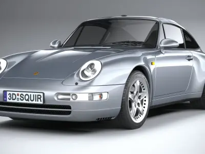 Porsche 911 993 Targa 1995 3D model