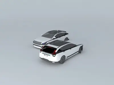 Car Panthere NEG 0.12 Free 3D model