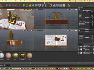 Toy Steam Engine Free 3D model