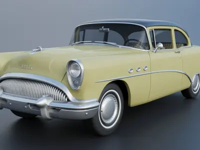 Buick Special 2-Door Sedan 1954 3D print model