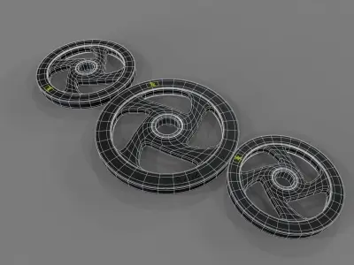 Barbell Plates Free 3D model