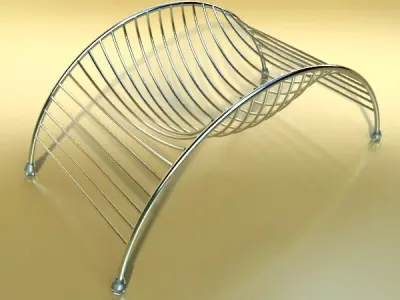 Basket and bowls collection 14 items 3D model