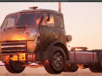 Truck Levo M1590 - Unreal Engine 4 Project Low-poly 3D model