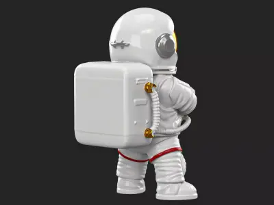 Astronaut figure 02 3D print model