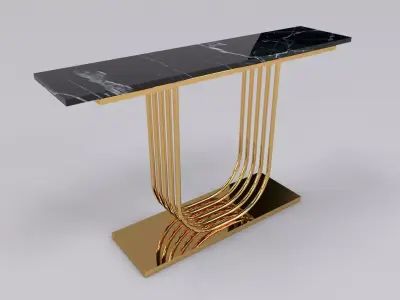 Luxury console table pipa U  3D model