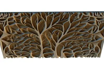 mural decor set wall panel 21 3D model