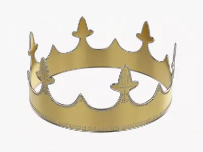 Coronation Royal gold crown 03 3D model