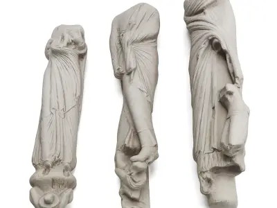 Wallmount Torses Low-poly 3D model