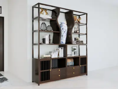 Luxury Wood Cabinet Furniture Design  3D model