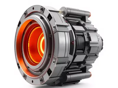 Futuristic Engine Core model pack Low-poly 3D model