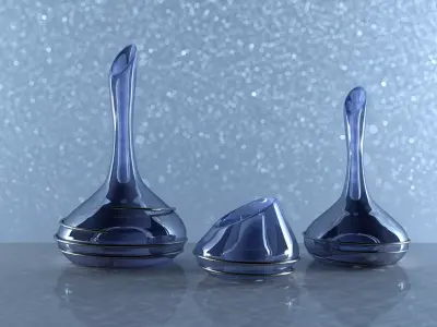 Glass vases 3D model purchase