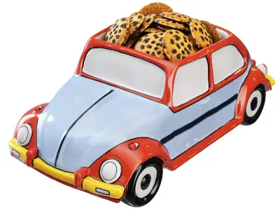 Ceramic Vase VW Beetle 3D model