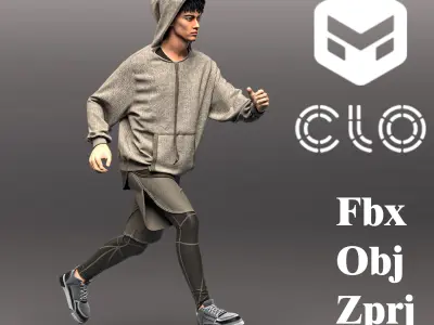 Mens sportswear 3D model