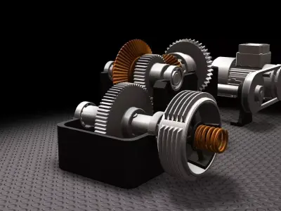 Speed Reduction System 3D model